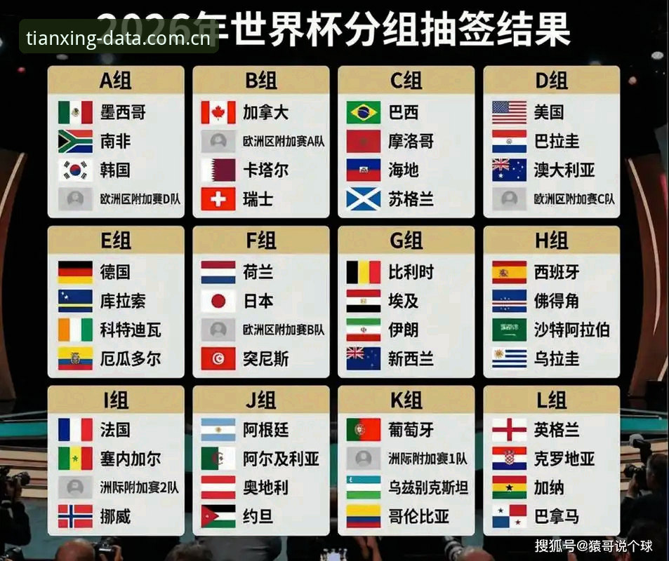 U17世界杯抽签结果完整解读指南：在天行体育数据平台掌握中国足球青训赛事动态
